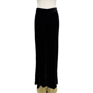 Antonio Melani NWT Alma Black Velvet Wide Leg Dress Pant Trouser Size 2